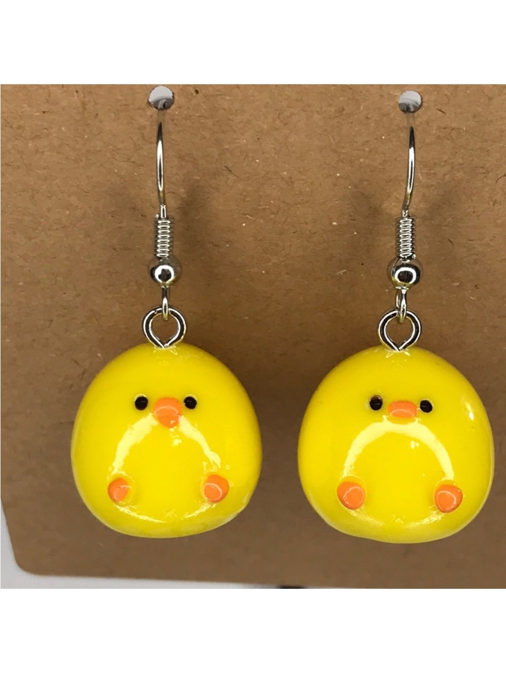 Cute Yellow Chick Earrings Spring Fashion Jewelry